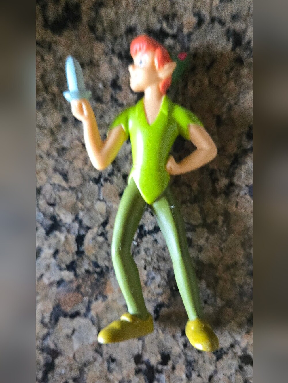 McDonald's Disney 2002 Peter Pan Figure with Red Hair Return To Never Land